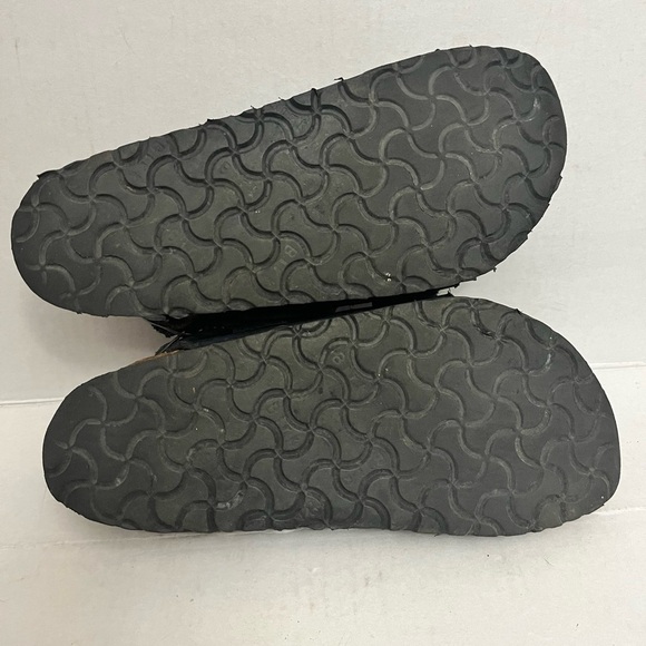 SoldBIRKENSTOCK MILANO WOMENS Sz 7 TWO STRAPS DARK BLUE - Picture 9 of 9